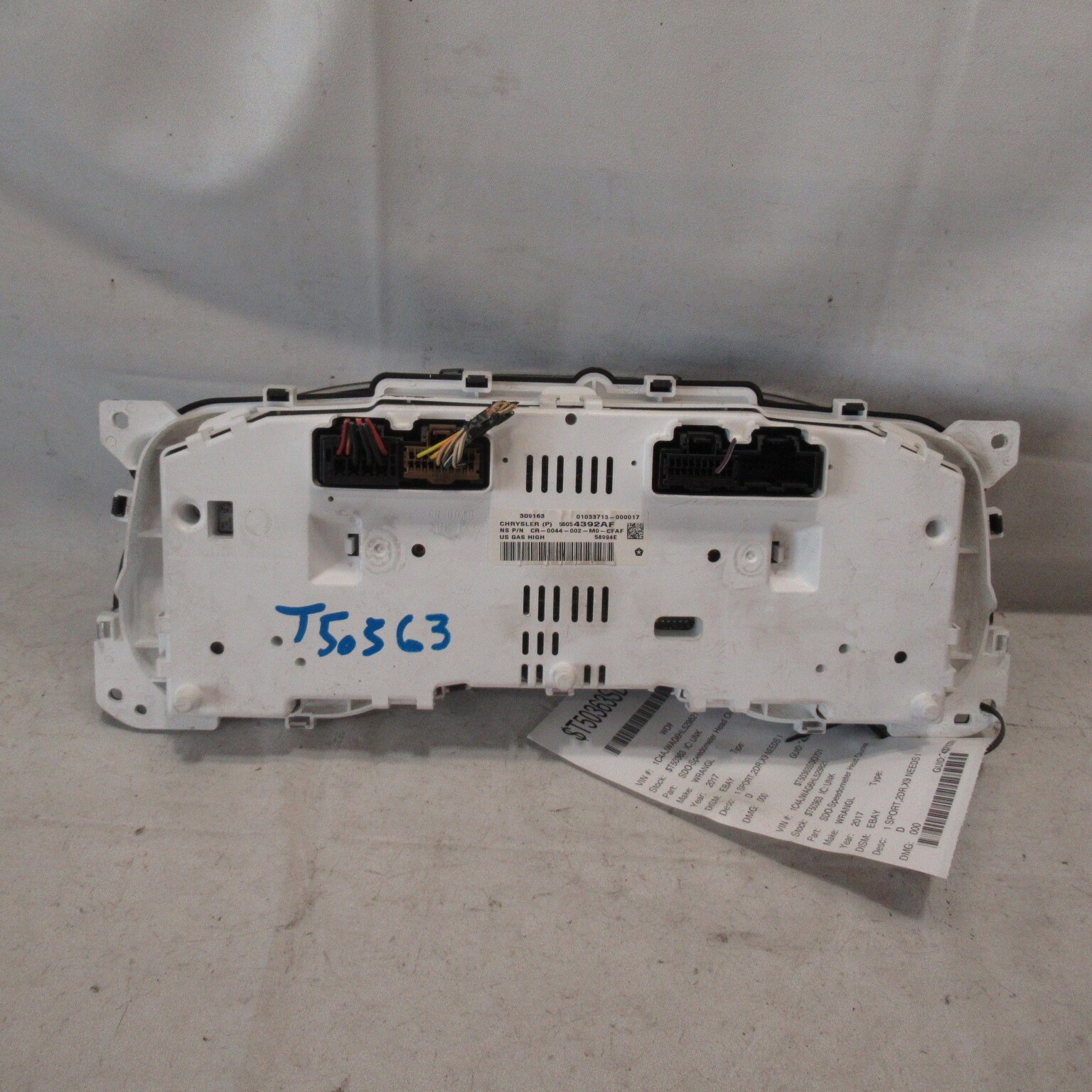 2015 2016 2017 2018 Jeep Wrangler Speedometer Speedo Cluster 66K OEM thumbnail 2