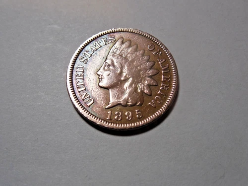 1895 Indian Head Cent in F-VF condition.  Very nice coin.  But You decide!!!!!!!