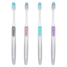 Oral-B Gum Care Compact Toothbrush, 21 Extra Soft, Assorted Colors, 12/Box
