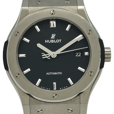 HUBLOT Classic Fusion Titanium 542.NX.1171.LR Automatik Armbanduhr Herren Geb...