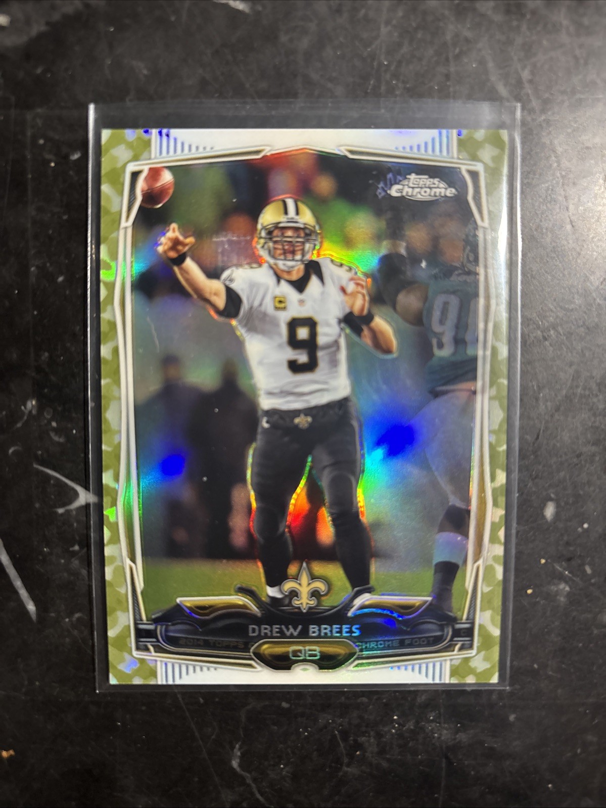 2014 Topps Chrome #17 Drew Brees Camo Refractors #/499