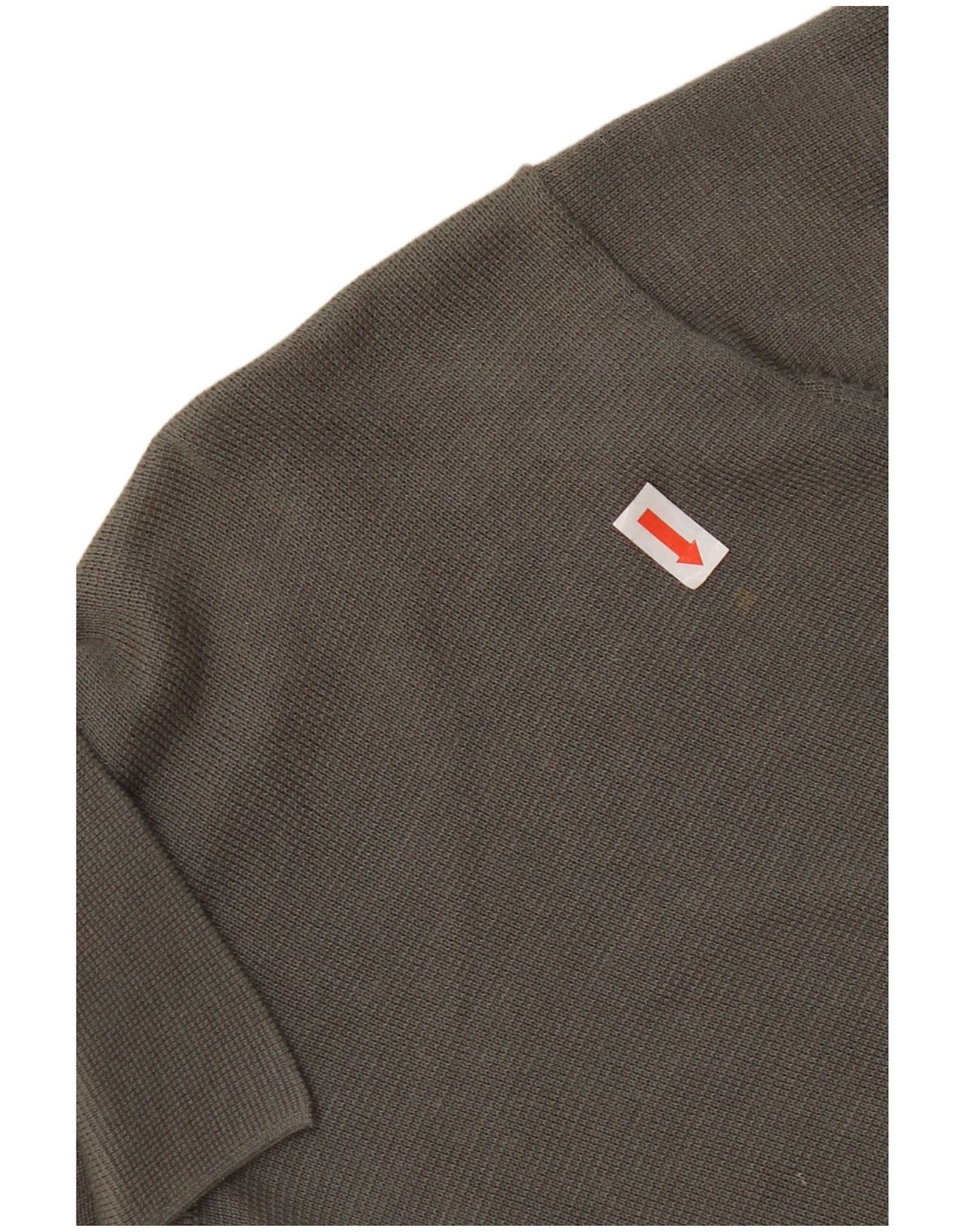 Massimo Dutti Mens Short Sleeve Polo Neck Jumper Sweater Medium Grey Cotton CS08 thumbnail 4