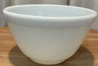 Pyrex True Opal Series 401 Solid White Milk Glass Nesting Bowl  1.5 Pint 1950s