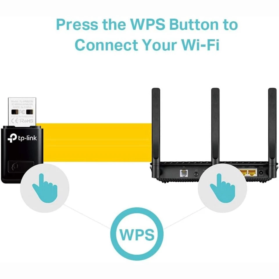 TP-LINK WiFi Dongle 300 Mbps Mini Wireless Network USB Wi-Fi Adapter for PC Desk - Image 2 of 4