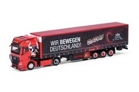 Herpa 318075 Man Tgx Gx Gardinenplanen-Sattelzug Genthner / Wir Bewegen Deuts...