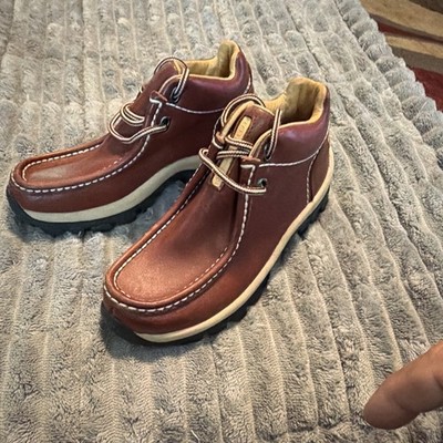 Perry Ellis America Progress LEA Burgundy Lace Up Ankle Boot Boys US Size 4