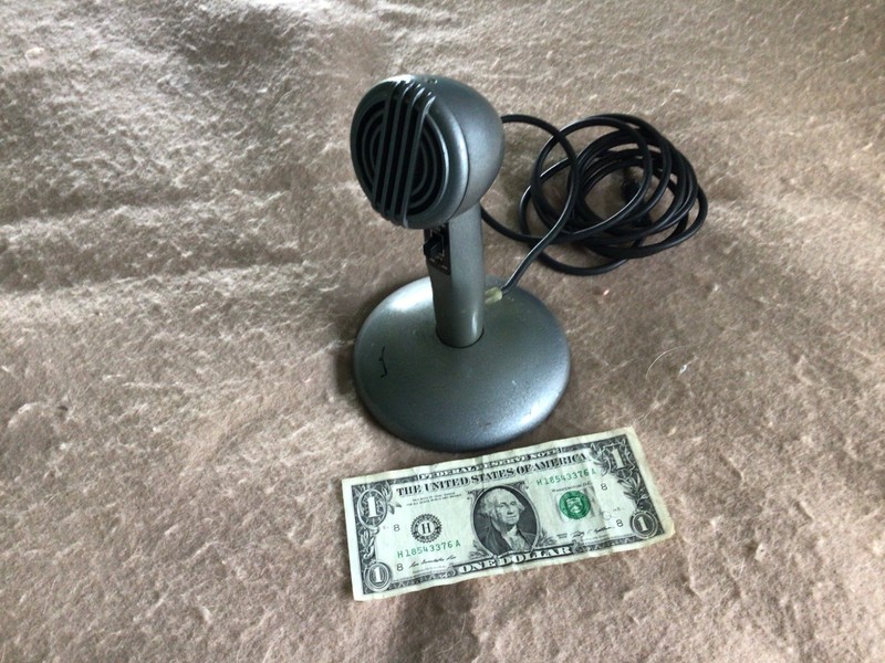Vintage Metal Microphone Unmarked Untested