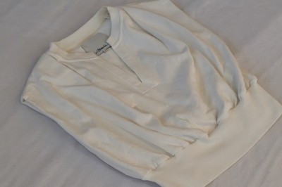 3.1 Phillip Lim Ivory Sweatshirt V-Neck Oversized Pullover UK S M