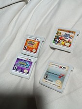 Pokemon Moon, Pokemon sun, super smash bros, Mario kart7, 4 games in total