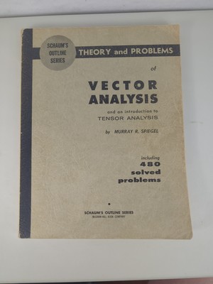 Vintage 1959 Schaum s Outline Series Theory And Problems Of Vector Analysis