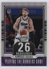 2023 Panini Contenders Optic Playing the Numbers Game Domantas Sabonis #17 ne1