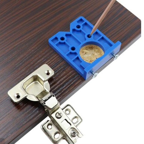 35mm Pocket Hinge Jig Tapper Door Cabinet Furniture Kit Locator Woodworking Tool - Picture 8 of 10