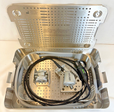 Stryker 1588-210-105 AIM Camera Head w/ Coupler Light Cord & Case Endoscopy
