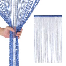 String Curtain Panels Door Voile Net Curtains Fly Screen & Room Divider