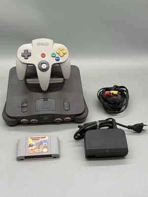 Nintendo 64 N64 Konsole PAL + Controller + Destruction Derby 64