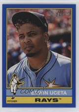 2025 Topps Heritage Dark Blue Border Edwin Uceta #390 2g8