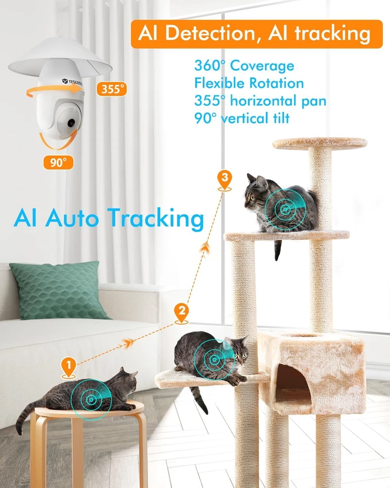 Light Bulb Security Camera -5G&2.4Ghz 5MP HD Wifi 6 Home Baby Monitor, Security  - Image 4 of 4