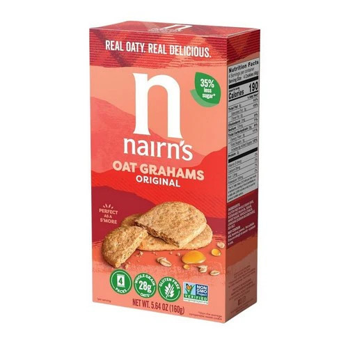 Gluten Free Oatmeal Grahams 5.64 Oz(Case Of 6) By Nairns