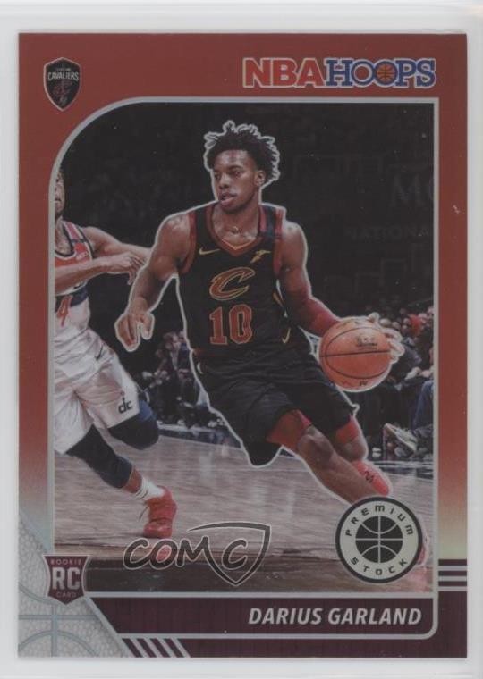 2019-20 Panini NBA Hoops Premium Stock Red Prizm Darius Garland #251 oh4