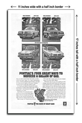 1977 Pontiac Astre and Sunbird - 11x17 Poster
