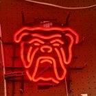 Vintage Red Dog Beer Neon Advertising Bar Sign - 1996 Miller Plank Road Brewery!