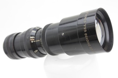 B&H Bell & Howell Chicago Objektiv 6 Zoll f/4,5 TELATE C-Mount für 16 mm