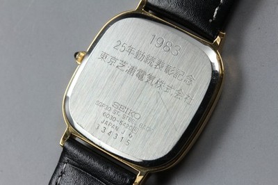【希少/動作品】SEIKO ドルチェ クォーツ 6030-5420 ゴールド EXC+5] Seiko Dolce 6030-5420 30mm Gold Dial Square Quartz Mens