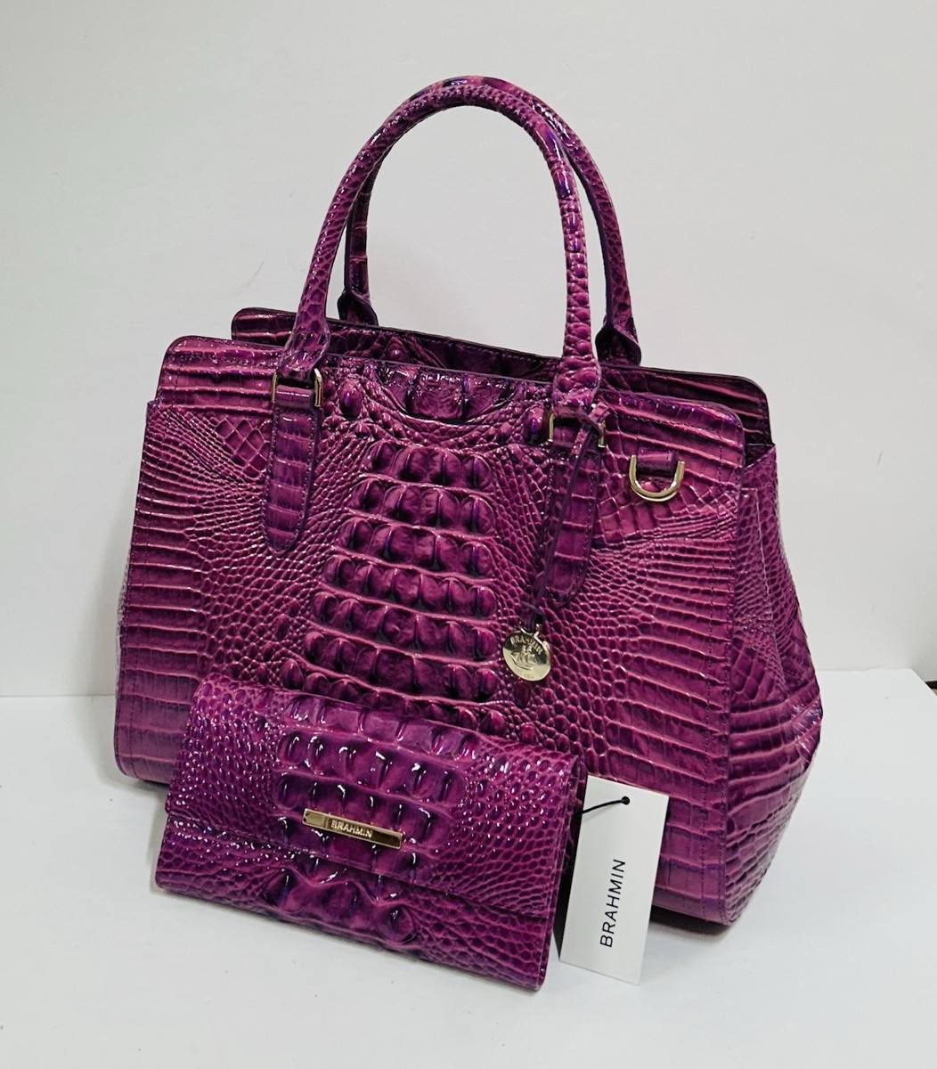 BRAHMIN NWT DEWBERRY SMALL FINLEY SATCHEL & CORDELIA WALLET