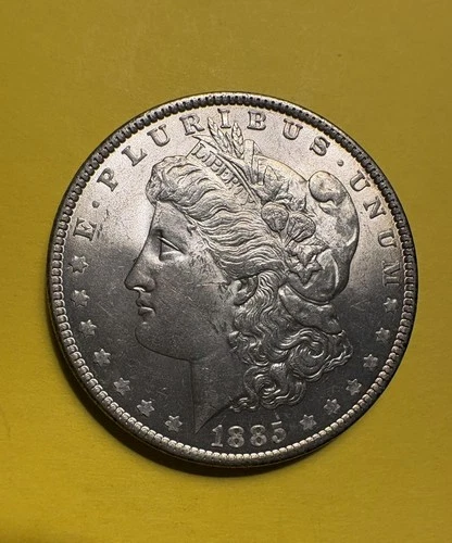 1885-P * CHOICE to GEM BU MORGAN SILVER DOLLAR-Nice Problem Free Coin