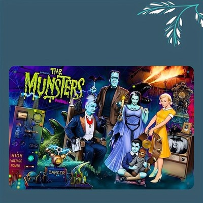 [2D Flat] The Munsters Pinball Machine Aluminum Tinplate Wall Art - 8x12 Inches,