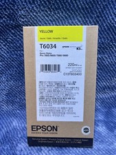 April 2023 Genuine Epson Yellow Ink Cartridge T6034
