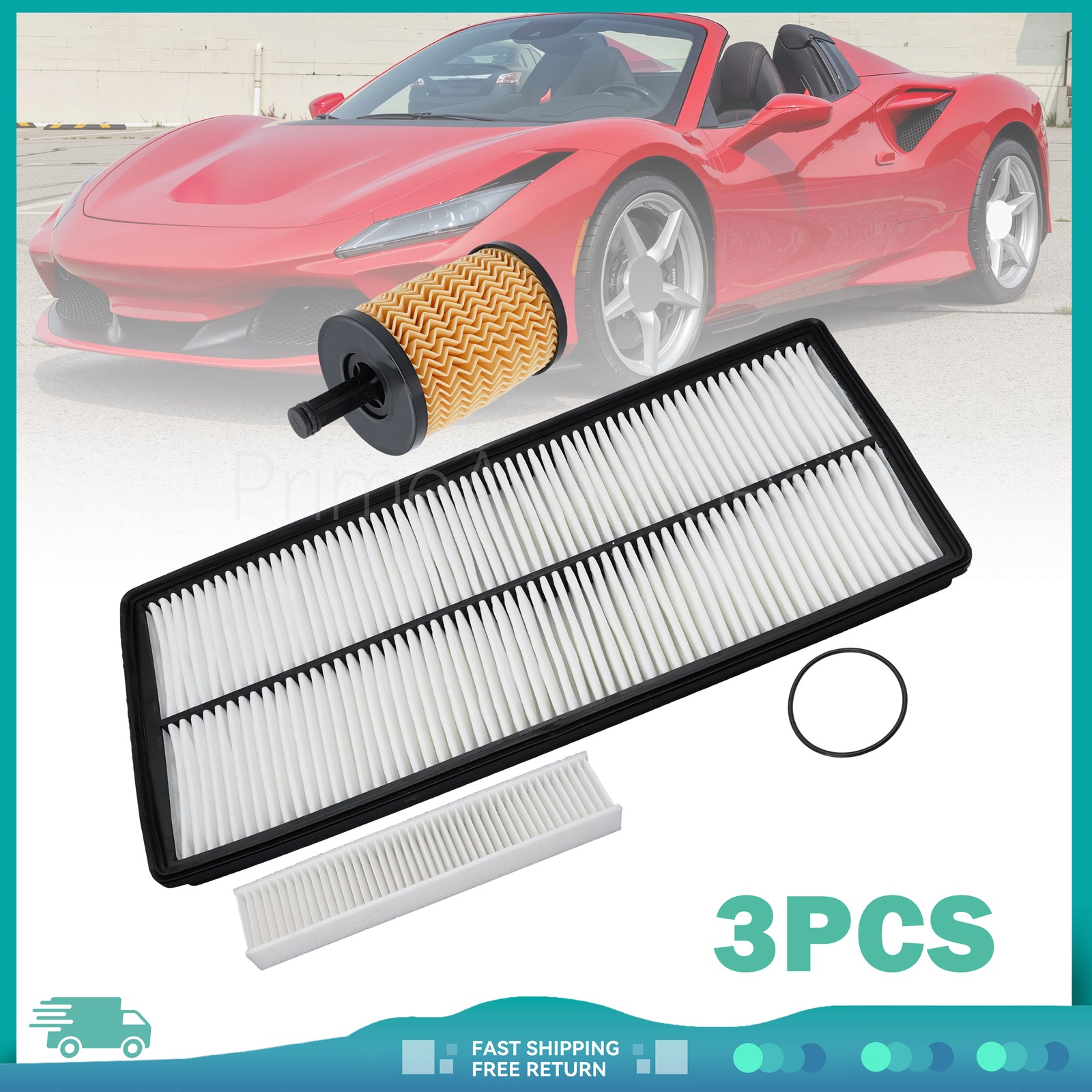 Ferrari 458 Cabin air filters 3 pcs P/N 280901