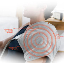 Heating Massage Wrap Sharper Image Calming Heat Copper Infused Weighted Pad