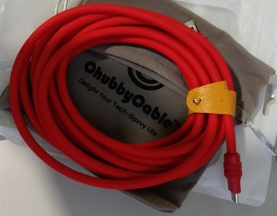 NEW ChubbyCable 3.0 13.1ft Charging Cable  100W Red Silicone USB-C to USB
