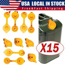 15 Yellow Fuel Gas Can Jug Vent Cap Blitz Wedco Scepter Essence Midwest Eagle