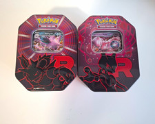 Pok&eacute;mon Team Rocket's Mewtwo ex & Nidoking ex Tin Set &ndash; Deutsch &ndash; komplett