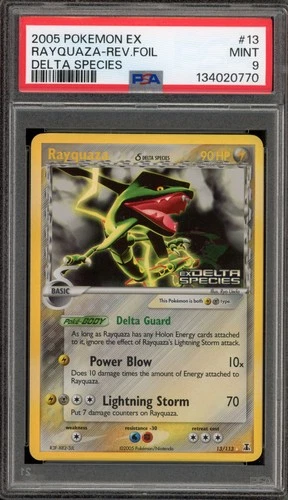 Pokemon Rayquaza EX Delta Species Reverse Holo Rare #13 PSA 9 Mint