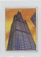 1988 Cromos Ros Los Records Album Stickers Sears Tower Chicago #90 0cp0