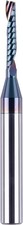 Carbide O Flute Spiral Router Bit 1/8 Inch Cutting Diameter 1/4 Inch Shank