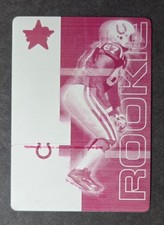 2007 Leaf Rookies & Stars #192 RC Tony Ugoh Printing Plates Magenta #1/1 Colts