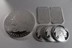 Mixed Lot - 5oz ATB + 5x 1oz SilverTowne Bars/Rounds - 10 oz Total .999 fine