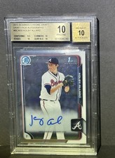 Kolby Allard — 2015 Bowman Chrome Draft Pick Auto — Beckett BGS 10/10 BCA-KA