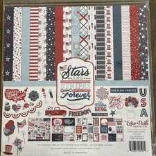 Echo Park Stars and Stripes Forever Collection Kit 12"X12" Papers Stickers
