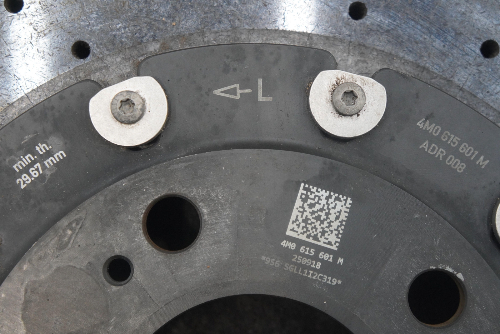 Rear Left Carbon Ceramic Disc Brake Rotor 4M0615601M OEM Lamborghini Urus 2019