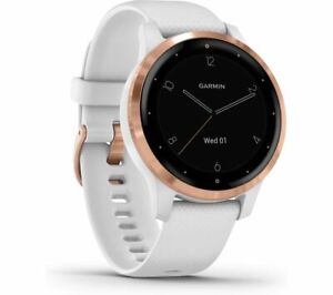 GARMIN Vivoactive 4S - White & Rose Gold Small - Currys 753759227739 | eBay