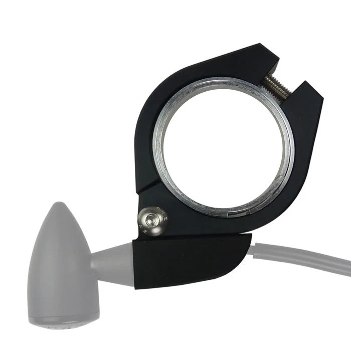 Blinkerhalter schwarz Motorrad zwei CNC Aluminium für 38 bis 41 mm Gabelrohre - Bild 2 von 2