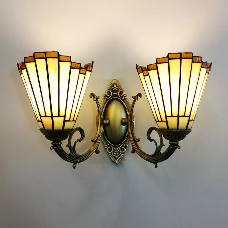 Stained glass on sale wall sconces