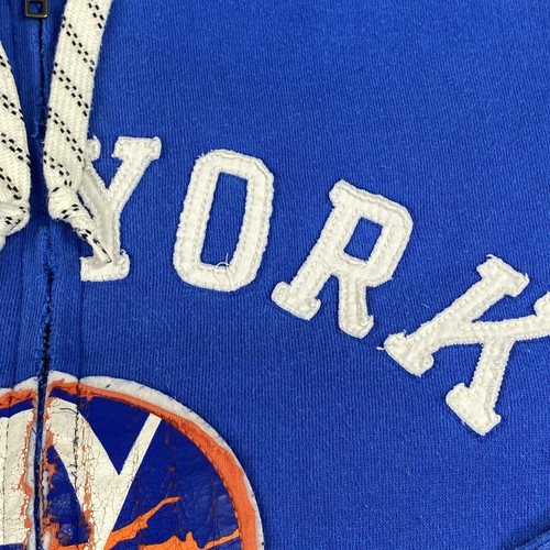 NHL CCM New York Islanders Full Zip Up Hoodie Jacket Men’s Size XL Vintage Look - Picture 14 of 22