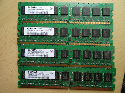 Elpida 4 GB DDR2-RAM 2Rx8 PC2-6400E - 666  'Elpida EBE11ED8AJWA-8G-E'