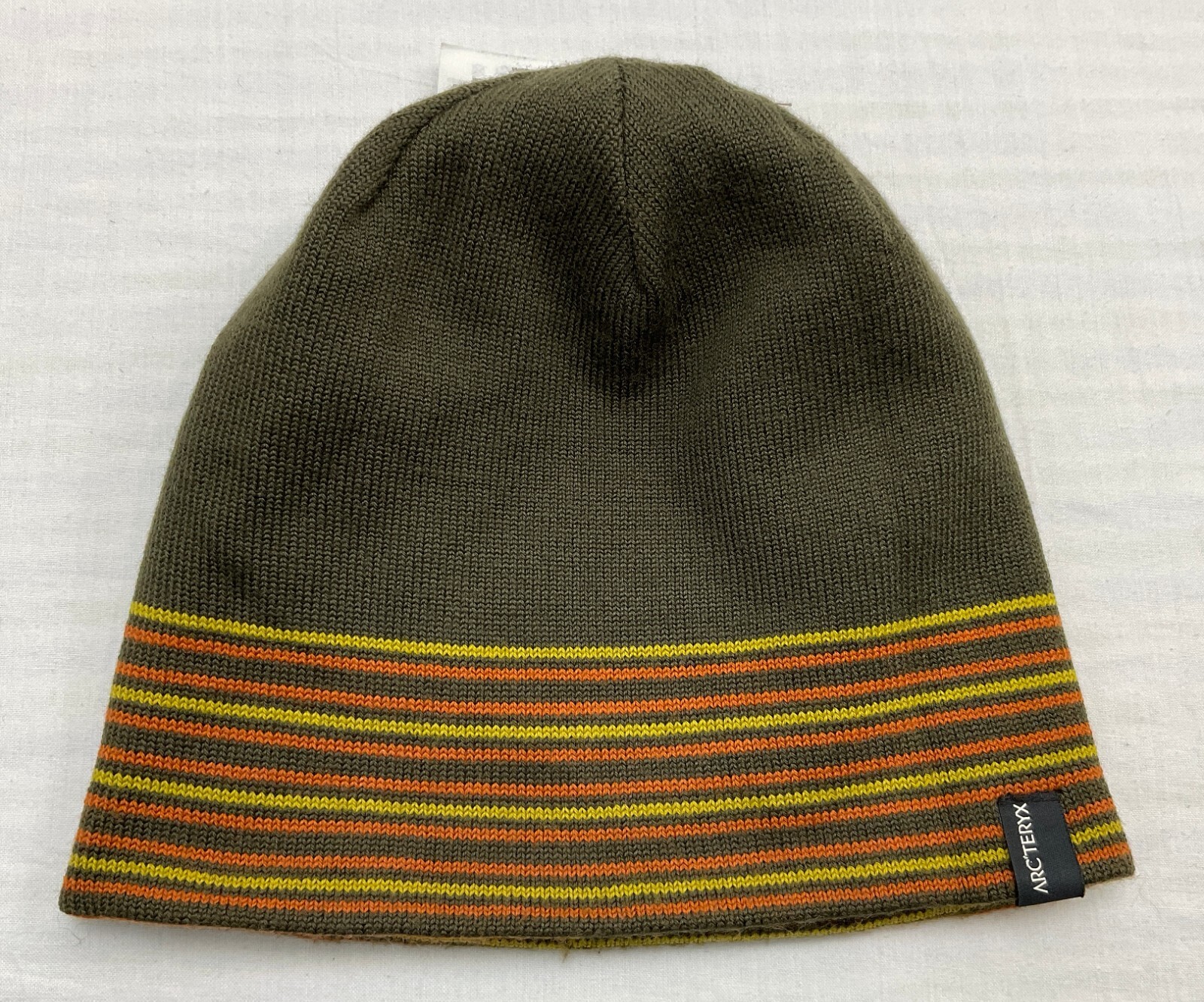 Cappello ARC'TERYX REVERSIBILE Toque Beanie a righe lavorato a maglia misto lana berretto caldo unisex